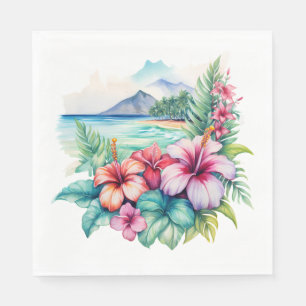 Hawaiian party napkins