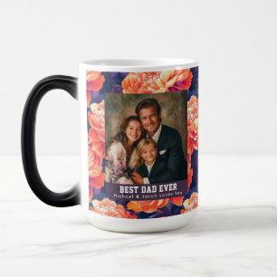 Hawaiian Peonies Bouquet Happy Dad Day Iced Coffee Color Morph Mug