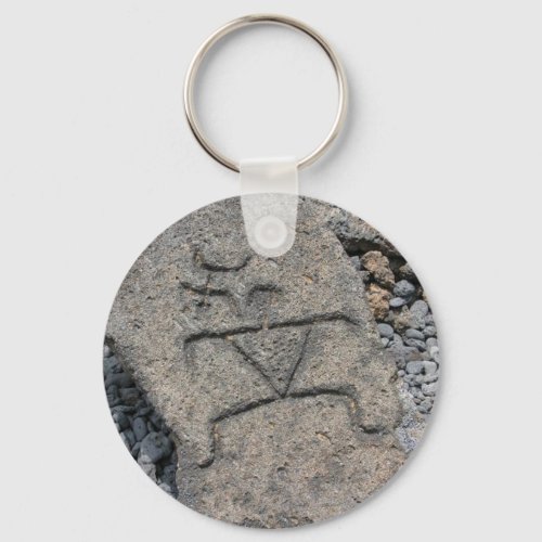 Hawaiian Petroglyph _ Keychain