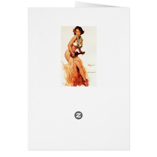 Hawaiian Pin Up (Back)