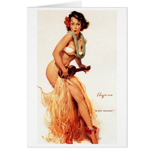 Hawaiian Pin Up Cards (Front)
