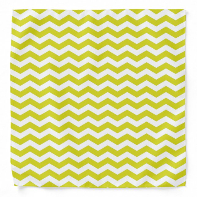 Hawaiian Pineaple Wave Chevron Bandana (Front)