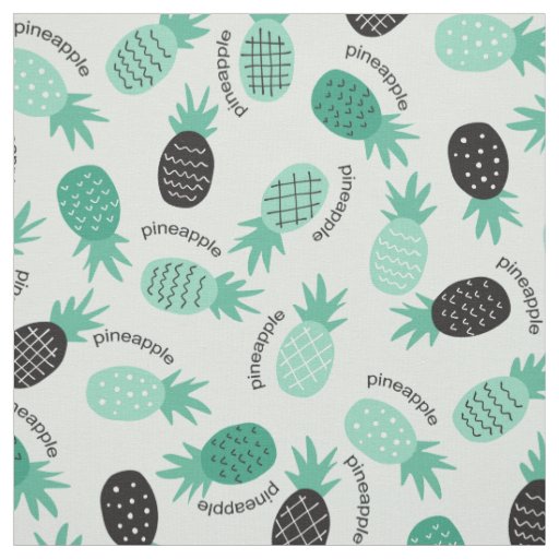 Hawaiian Pineapple Pattern Tropical design Fabric