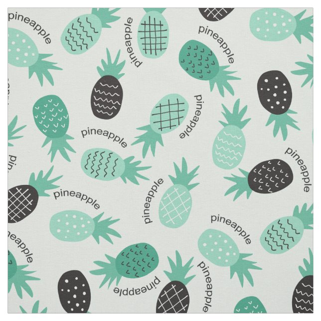 Hawaiian Pineapple Pattern Tropical design Fabric (Swatch)