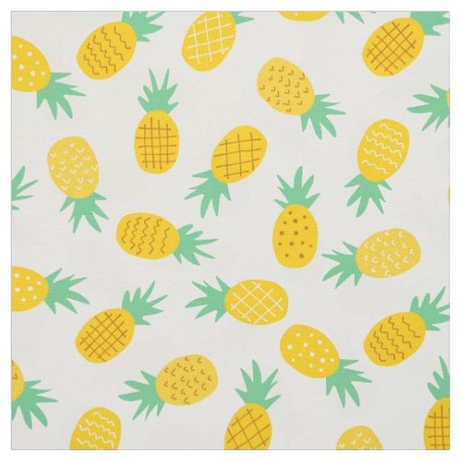 Hawaiian Pineapple Pattern Tropical design Fabric