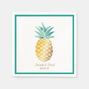 Hawaiian Pineapple Tropical Summer Wedding Napkin