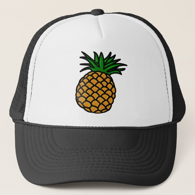 Hawaiian Pineapple Trucker Hat (Front)