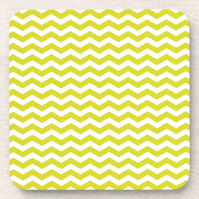 Hawaiian Pineapple Wave Chevron Coaster (Front)