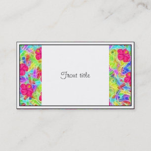 Hawaiian Pink Flowers Business Card