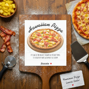 Hawaiian Pizza Lovers Unite: Funny Quote Sticker