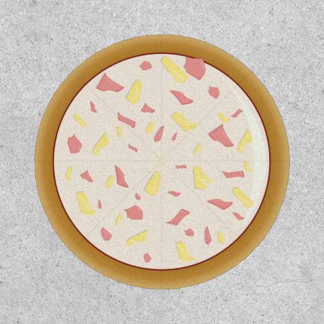 Hawaiian Pizza Whole Pineapple Ham Drawing Food Patch (Front)