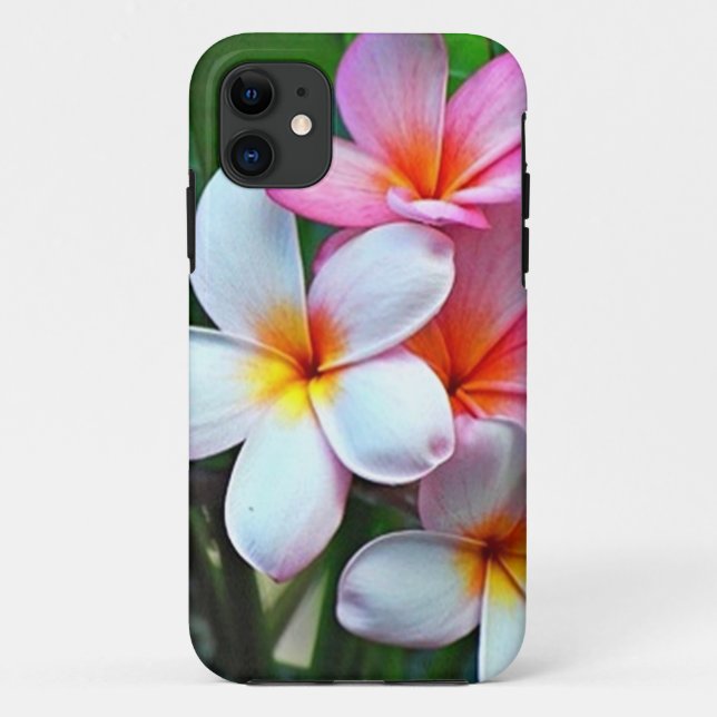 Hawaiian Plumeria flowers Case-Mate iPhone Case (Back)