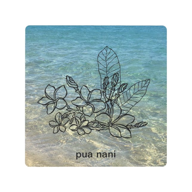 Hawaiian Plumeria Medley Metal Art "pretty flower" (Front)