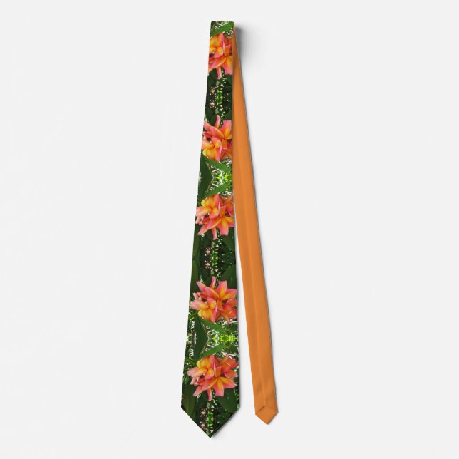 Hawaiian Plumeria Tie (Front)