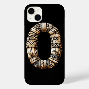 Hawaiian Polynesian Aloha Letter O Custom Initial Case-Mate iPhone 14 Plus Case