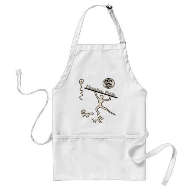 Hawaiian Pride Adult Apron (Front)