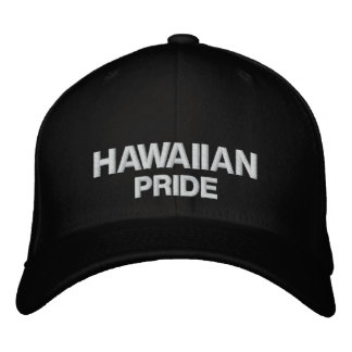 HAWAIIAN , PRIDE EMBROIDERED BASEBALL CAP