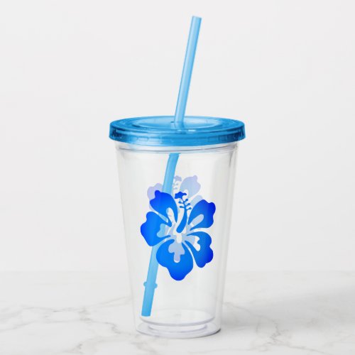 Hawaiian Print  Acrylic Tumbler