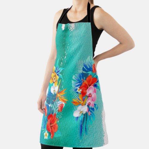 Hawaiian Print  Apron