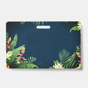Hawaiian Print  Badge