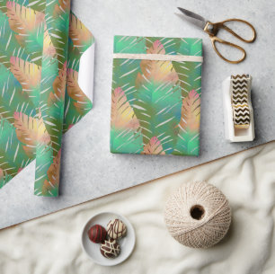 Hawaiian print banana leaf wrapping paper