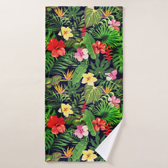 Hawaiian Print Bath Towel (Bath Towel)