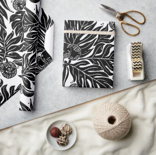 Hawaiian print breadfruit ulu pattern wrapping paper