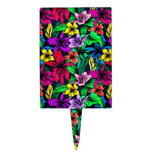 Hawaiian Print Cake Topper