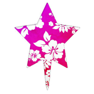 Hawaiian Print Cake Topper