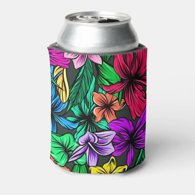 Hawaiian Print  Can Cooler (Can Back)