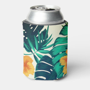 Hawaiian Print Can Cooler