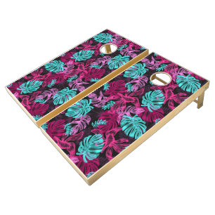 Hawaiian Print Cornhole Set