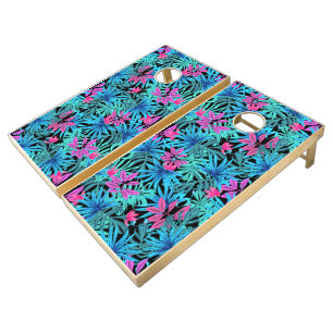 Hawaiian Print Cornhole Set