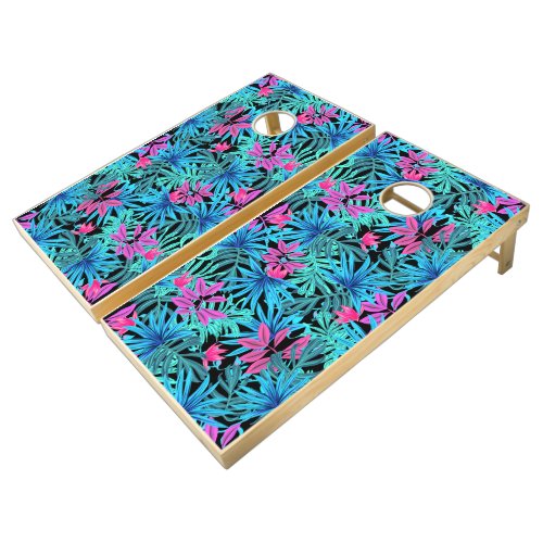 Hawaiian Print  Cornhole Set