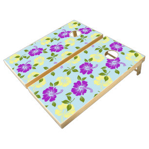 Hawaiian Print  Cornhole Set