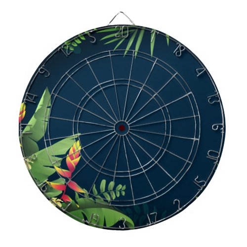 Hawaiian Print  Dart Board