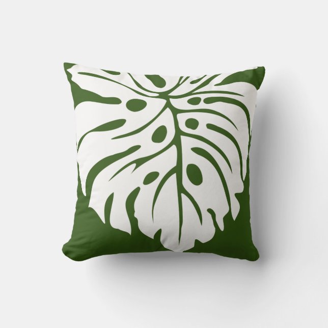Hawaiian print decor pillow (Front)