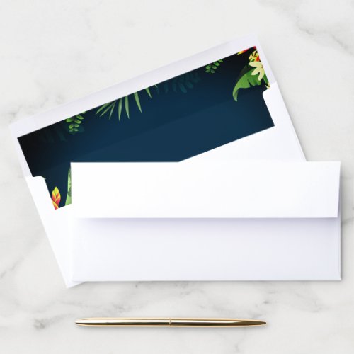 Hawaiian Print  Envelope Liner