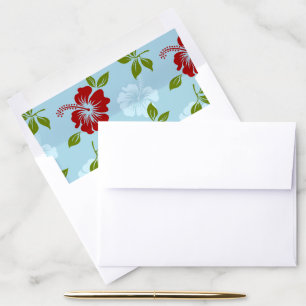 Hawaiian Print Envelope Liner