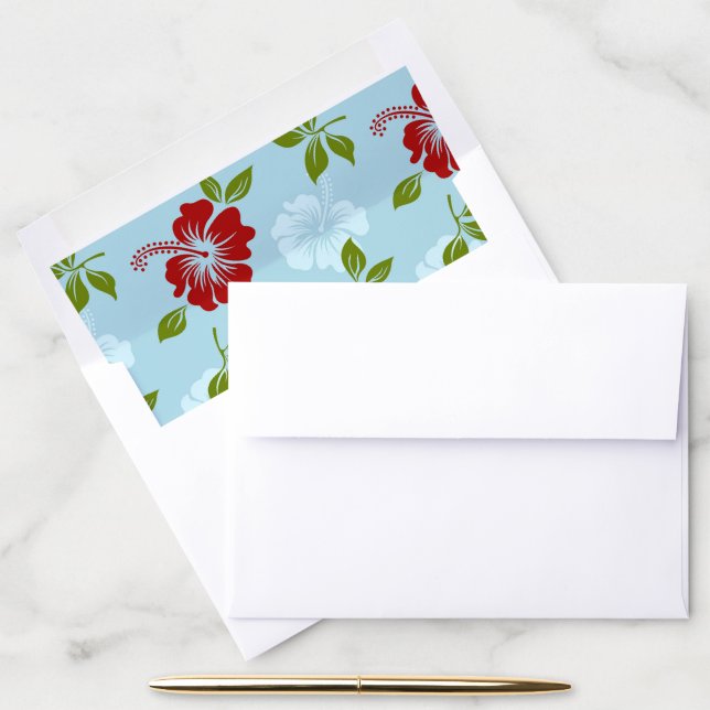 Hawaiian Print Envelope Liner (Desk)