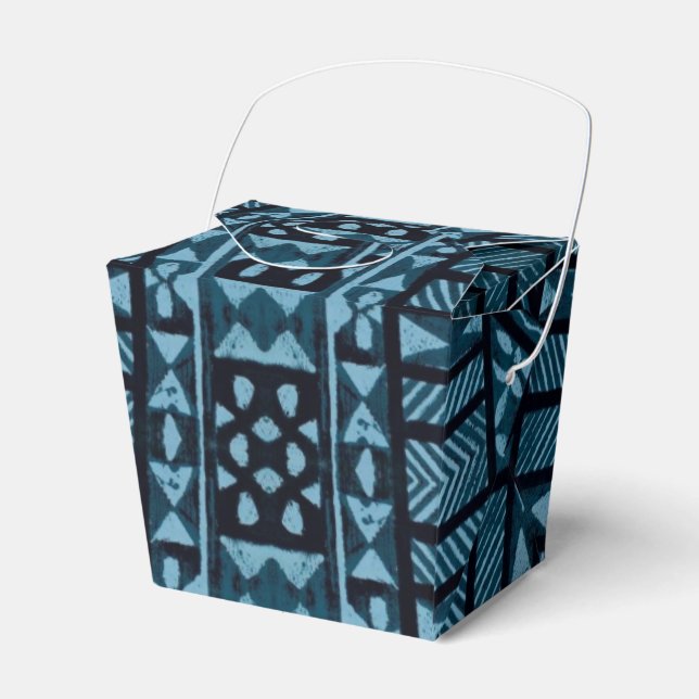 Hawaiian Print Favor Boxes (Front Side)