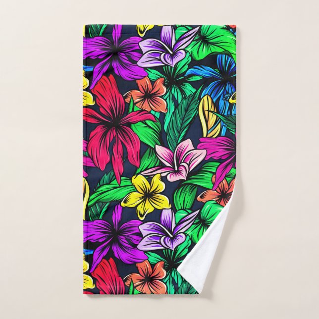 Hawaiian Print Hand Towel (Hand Towel)
