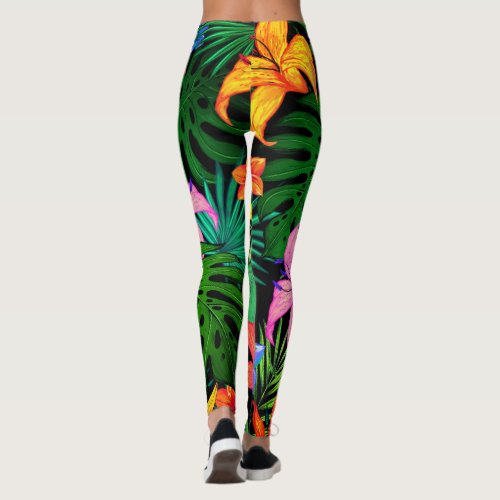 Hawaiian Print Leggings