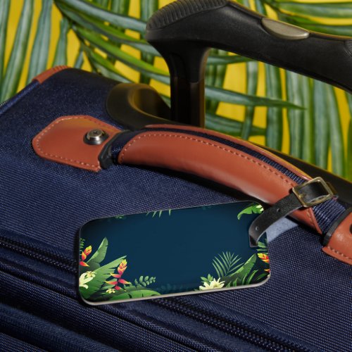 Hawaiian Print  Luggage Tag