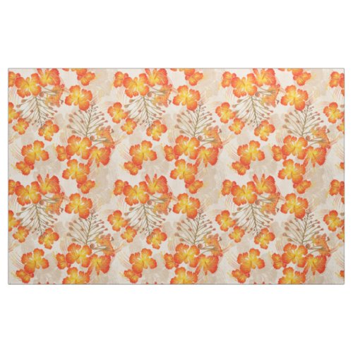 Hawaiian print Ohai Alii Pattern v2 Fabric