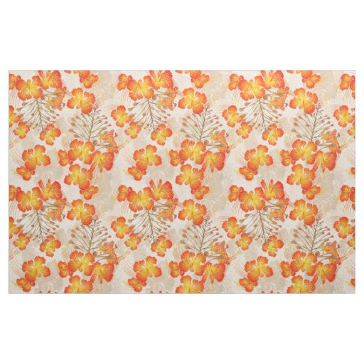 Hawaiian print Ohai Alii Pattern v2 Fabric