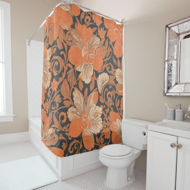 Hawaiian print Ohai Alii v2 pattern  Shower Curtain (In Situ)