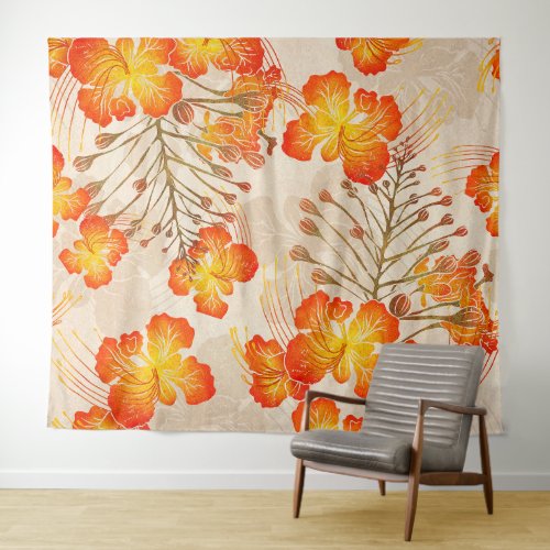 Hawaiian print Ohai Alii v2 pattern Tapestry