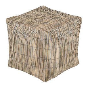 Hawaiian Print Outdoor Pouf