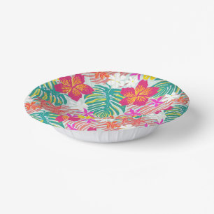 Hawaiian Print  Paper Bowls